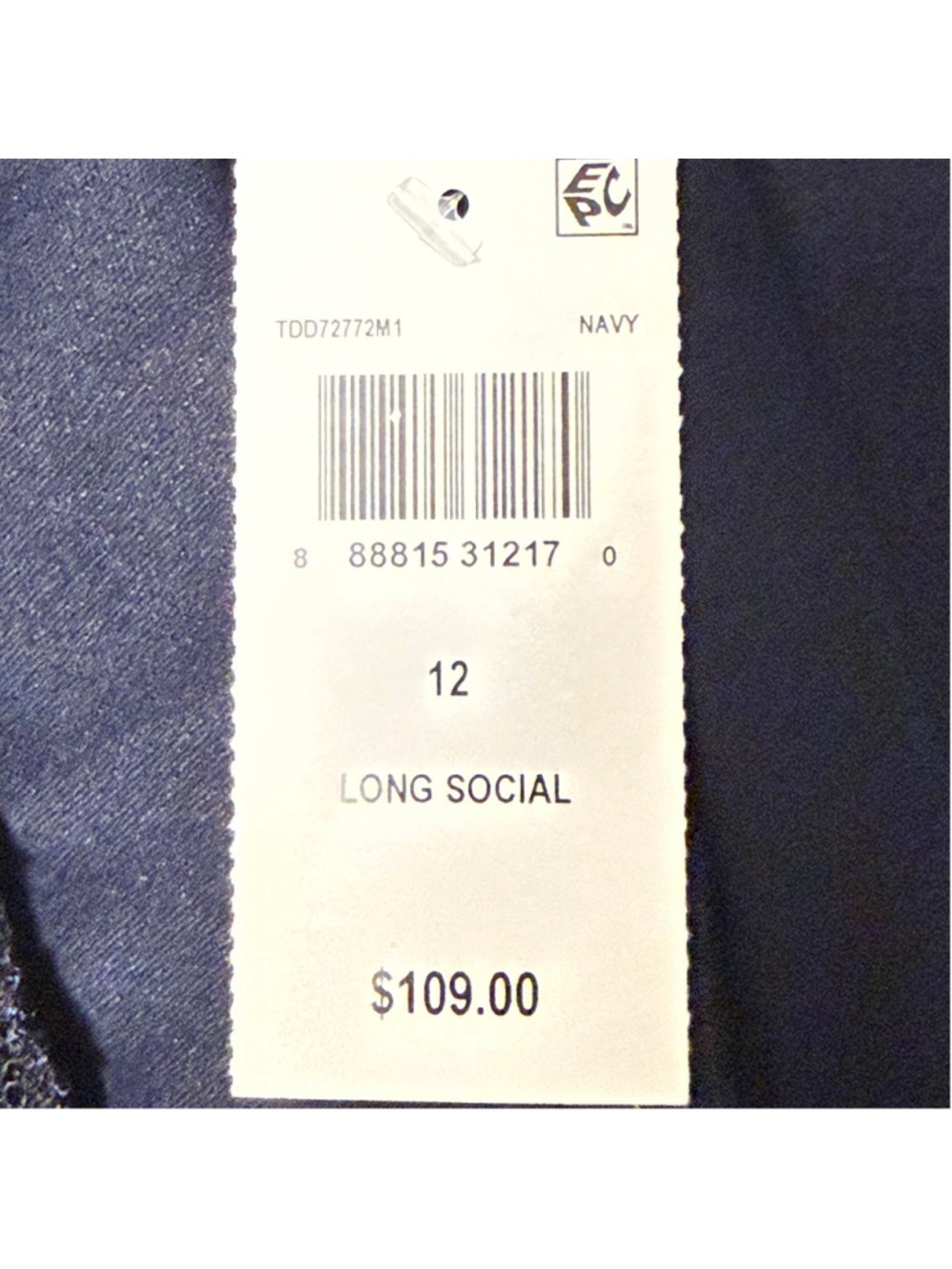 Connected Apparel Navy Sequin Lace Sheath Dress Size 12 NWT - Picture 11 of 11